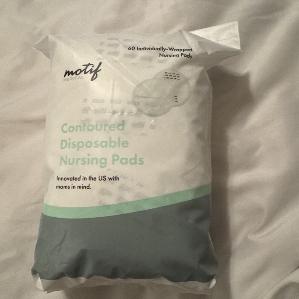 Motif Contoured Disposable Nursing Pads 60 Ct.  Individually Wrapped NEW Sealed